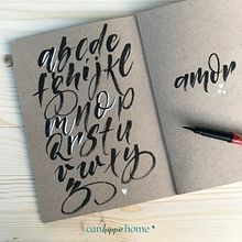 Mi proyecto del curso: Caligrafía itálica con brush pen. Projekt z dziedziny  Kaligrafia użytkownika Marta Palau Queralt - 04.12.2022