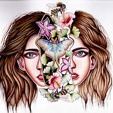 Mi proyecto del curso: Retrato con naturaleza en acuarela. Een project van Schilderij, Aquarelschilderen y  Portrettekening van Estrella Pizarro - 05.12.2022