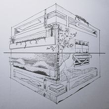 Prespectiva 2. Traditional illustration, and Drawing project by Pau Franco Sanz - 12.05.2022
