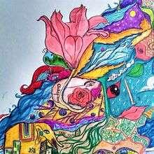 My project for course: Dreamlike Illustration: Draw Your Imagination. Projekt z dziedziny Trad, c, jna ilustracja,  R, sunek,  R i sunek atramentem użytkownika Beant Kaur Dhillon - 30.11.2022
