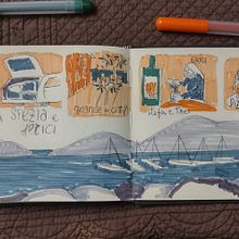 Il mio progetto del corso: Diario illustrato: un'abitudine per vivere ogni giorno con consapevolezza. Un progetto di Belle arti, Bozzetti, Creatività, Disegno e Sketchbook di Maura Cuminetti - 08.12.2022