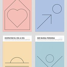 DECÁLOGO DE LA FELICIDAD. Graphic Design project by María Buqueras Vilá - 12.05.2022