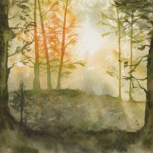 My project for course: Dreamy Watercolor Landscapes: Paint with Light. Painting, and Watercolor Painting project by Mary Herbert - 12.05.2022