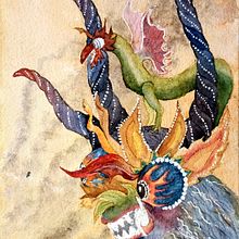 CARETA DE DIABLO. Watercolor Painting project by Jorge Adan Villegas Abrill - 08.15.2022