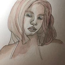 My project for course: Artistic Portrait with Watercolors. Fine Arts, Painting, Watercolor Painting, and Portrait Drawing project by skylar756 - 12.06.2022
