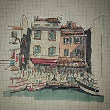 Mon projet : Esquisses d'architecture expressives aux feutres de couleur. Projekt z dziedziny Sketching,  R, sunek,  R, sunek architektoniczn, Sketchbook,  R i sunek atramentem użytkownika Alejandro Gómez De La Torre - 06.12.2022
