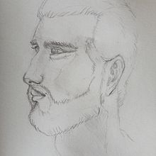 Mijn project van de cursus: Sketchbook met portretten: verken het menselijk gezicht. Sketching, Drawing, Portrait Drawing, Artistic Drawing, and Sketchbook project by anikekandelaars - 12.06.2022