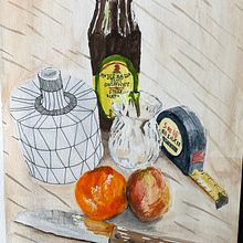 My project for course: Contemporary Still Life with Watercolor. Un projet de Illustration traditionnelle, Peinture , et Aquarelle de Sally - 06.12.2022