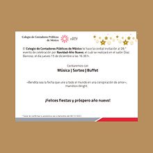 Invitación Institucional de la cena de Navidad-Año Nuevo Ein Projekt aus dem Bereich Design, Br, ing und Identität, Verlagsdesign, Bildende Künste und Grafikdesign von Carlos Andre Rivera Flores - 01.12.2022