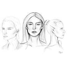 Il mio progetto del corso: Ritratto su blocco da disegno: esplora il volto umano. Sketching, Drawing, Portrait Drawing, Artistic Drawing, and Sketchbook project by MIHAELA MARGINEANU - 02.19.2024