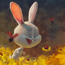 Rabbit and Ladybug . % regnery_anja tarafından hazırlanan Geleneksel illüstras, Ve on projesi - 12.06.2022