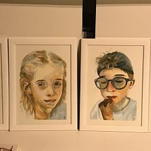 Mon projet du cours : Portrait artistique à l’aquarelle. Fine Arts, Painting, Watercolor Painting, and Portrait Drawing project by marie_lapprend - 12.07.2022