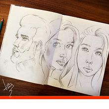 Mi proyecto del curso: Sketchbook de retrato: explora el rostro humano. Un projet de Esquisse , Dessin, Dessin de portrait, Dessin artistique , et Carnet de croquis de Luis Gerardo García - 28.11.2022