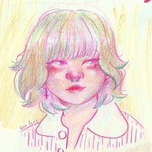 Mi proyecto del curso: Dibujo de retratos llamativos con lápices de colores. Drawing, Portrait Drawing, Sketchbook, and Colored Pencil Drawing project by Vanessa Rivera Férnandez - 12.05.2022