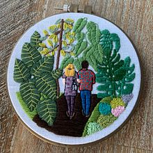 My project for course: Introduction to Botanical Embroidery. Embroider, and Textile Design project by Erin Mohr - 12.04.2022