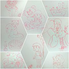 Some sketches, Works in Progress :). Traditional illustration project by Mikai Hatakeyama - 12.07.2022