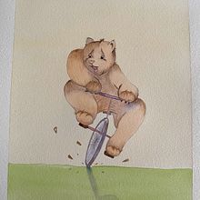 Mi proyecto del curso: Creación de personajes animales en acuarela para libros infantiles. Un proyecto de Ilustración tradicional, Bellas Artes, Pintura, Dibujo, Pintura a la acuarela, Ilustración infantil y Narrativa de Viki Lem - 07.12.2022