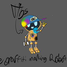 Video Game Style Cutesy Robot. 3D, Character Design, Street Art, Creativit, 3D Modeling, 3D Character Design, and 3D Design project by Laurel - 12.08.2022