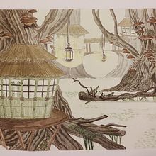 Banshee's Hut. Ilustração tradicional projeto de r_pirina88 - 08.12.2022