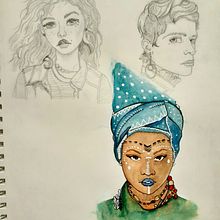 My project for course: Portrait Sketchbooking: Explore the Human Face. Un projet de Esquisse , Dessin, Dessin de portrait, Dessin artistique , et Carnet de croquis de memullins1996 - 08.12.2022
