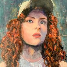 Mon projet du cours : Portrait contemporain à l'huile. Traditional illustration, Fine Arts, Painting, and Oil Painting project by danielleparent - 12.07.2022