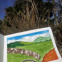 Mi proyecto del curso: Postales de viaje en acuarela. Traditional illustration, Watercolor Painting, Architectural Illustration, and Sketchbook project by Miguel Rodriguez Iglesias - 12.09.2022