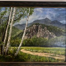 Cathedral Ledge, White Mountains. Un projet de Peinture à l'huile de Kim - 09.12.2022