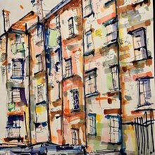 Growing up in Scotland:. Traditional illustration, Architecture, Sketching, Drawing, Artistic Drawing, and Sketchbook project by Max Robertson - 12.09.2022