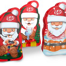 NESTLÉ. Latas KIT KAT Santa Claus. Un progetto di Illustrazione tradizionale, Pubblicità e Packaging di Juanma García Escobar - 10.12.2022