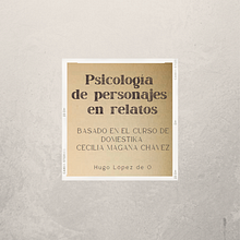 Psicología de personajes en relatos. Hugo López de O. Writing, Narrative, Fiction Writing, and Creative Writing project by Hugo López de O - 12.10.2022