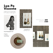 lua.cheia (personalized jewelry by @lua.po.design) Ein Projekt aus dem Bereich Produktdesign, Design, Fotografie, Erweiterungsentwicklung, Br, ing und Identität, H, werk und Schmuckdesign von Lua Po Vicente Morales - 10.12.2022