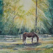 My project for course: Dreamy Watercolor Landscapes: Paint with Light. Projekt z dziedziny  Malarstwo i Malowanie akwarelą użytkownika Gail Dolphin - 07.12.2022