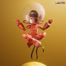 Intergalactic Monkey. Un projet de 3D, Conception de personnages, Modélisation 3D, Conception de personnages 3D , et Conception 3D de Alexander Landa - 11.12.2022