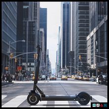 Black Scooter. 3D, 3D Modeling, and 3D Design project by Ronny Pérez - 12.11.2022