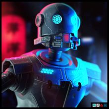 Robot CyberPunk . 3D, 3D Modeling, and 3D Design project by Ronny Pérez - 12.11.2022