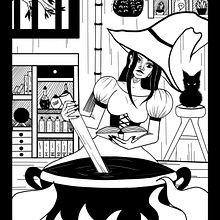 Les 3 Sorcières . Digital Illustration project by mj_debaviere - 12.11.2022