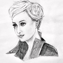 36/100 Heads Challenge . Un progetto di Bozzetti, Disegno di ritratti e Disegno a matita di Heather - 11.12.2022