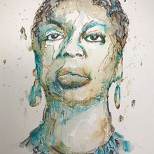 My project for course: Experimental Portraiture with Ink, Tea and Alcohol. Fine Arts, Painting, Drawing & Ink Illustration project by docwill64 - 12.09.2022