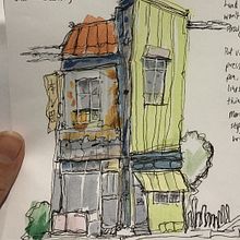 My project for course: Expressive Architectural Sketching with Colored Markers. Projekt z dziedziny Sketching,  R, sunek,  R, sunek architektoniczn, Sketchbook,  R i sunek atramentem użytkownika Naomi - 12.12.2022