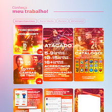 Social Media | Artigos Esportivos. Een project van  Ontwerp, Social media-ontwerp,  Br, ing en identiteit, UX / UI y Social media van Victor Porto - 12.12.2022