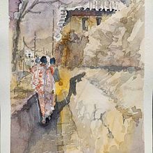 My project for course: Watercolor Fundamentals: Light and Color. Painting, Watercolor Painting, and Architectural Illustration project by hussayni - 12.09.2022