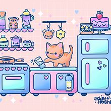 Mon projet du cours : Univers kawaii : créez des illustrations pleines de joie. Character Design, Digital Illustration, and Manga project by jody_hoshi - 12.12.2022