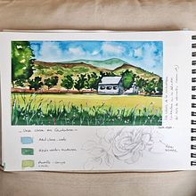 Mi proyecto del curso: Cuaderno de viaje en acuarela. Projekt z dziedziny Trad, c, jna ilustracja, Malowanie akwarelą,  R, sunek architektoniczn i Sketchbook użytkownika sira_vera2 - 13.12.2022