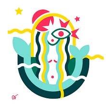 Starbucks "La sirène" Ein Projekt aus dem Bereich Traditionelle Illustration von Aurélie - 13.12.2022