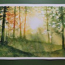 My project for course: Dreamy Watercolor Landscapes: Paint with Light. Projekt z dziedziny  Malarstwo i Malowanie akwarelą użytkownika nelsondeb26 - 14.12.2022