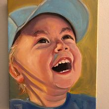 Mi proyecto del curso: Retrato con pintura al óleo: explora la luz y las sombras. Un progetto di Belle arti, Pittura e Pittura ad olio di Vivi Ana - 14.12.2022