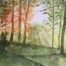 Il mio progetto del corso: Paesaggi incantevoli ad acquerello: dipingi con la luce. Painting, and Watercolor Painting project by Laura Scuriatti - 12.14.2022