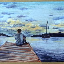 Mi proyecto del curso: Dibujo de paisajes con pasteles grasos: juega con la luz  . % Laura Diehl tarafından hazırlanan Geleneksel illüstras, on, Güzel sanatlar, Kalem Çizimi, Çizim, Ve Sanatsal Çizim projesi - 12.14.2022