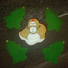 Mis primeras galletas decoradas estoy muy emocionada. Projekt z dziedziny Design,  Malarstwo i DIY użytkownika katy15q - 14.12.2022
