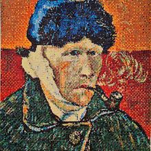 Van Gogh. Embroider project by Thais Trisltz - 12.15.2022